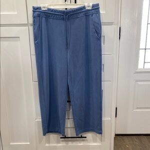 Athleta Seasoft Mid Rise Straight Crop Pant Blue L